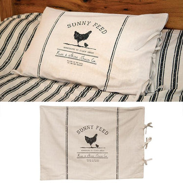 Sunny Feed Farmhouse Stripe Queen Pillow Sham - The Fox Decor